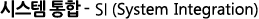 시스템 통합 - SI (System Integration)
